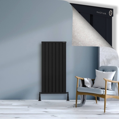 Radiva - OBI Dekoratif Alüminyum Radyatör 1200x564 Siyah - 300