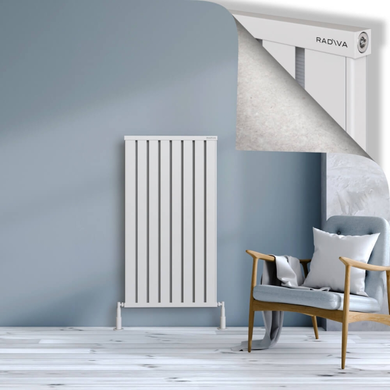 OBI Dekoratif Alüminyum Radyatör 1200x644 Beyaz - 2OBI12000644B1TS