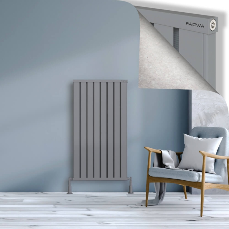 OBI Dekoratif Alüminyum Radyatör 1200x644 Gri - 2OBI12000644BLTS