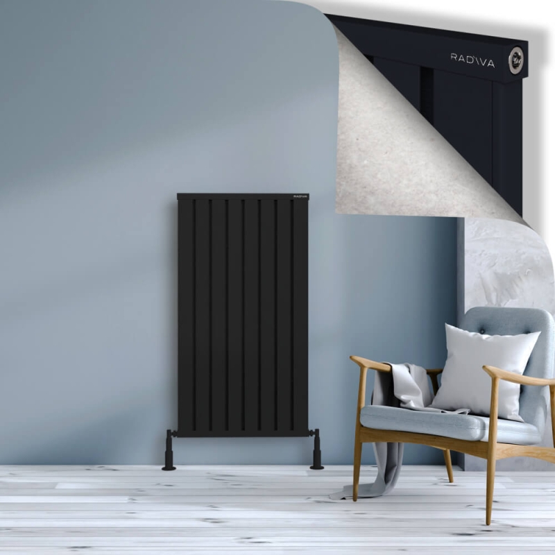 OBI Dekoratif Alüminyum Radyatör 1200x644 Siyah - 2OBI12000644B3TS