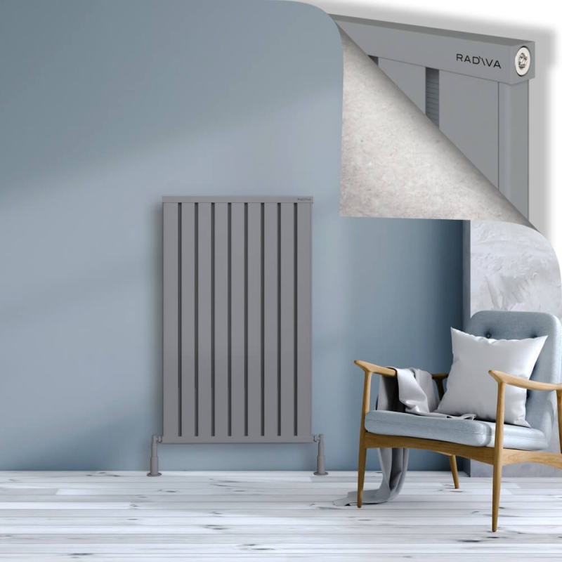 OBI Dekoratif Alüminyum Radyatör 1200x724 Gri - 2OBI12000724BLTS