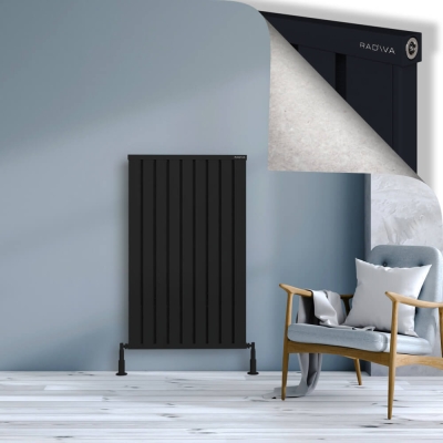 Radiva - OBI Dekoratif Alüminyum Radyatör 1200x724 Siyah - 300