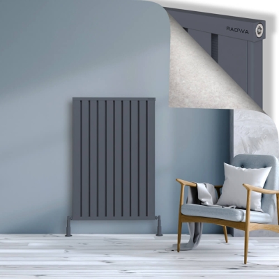 Radiva - OBI Dekoratif Alüminyum Radyatör 1200x804 Antrasit - 300