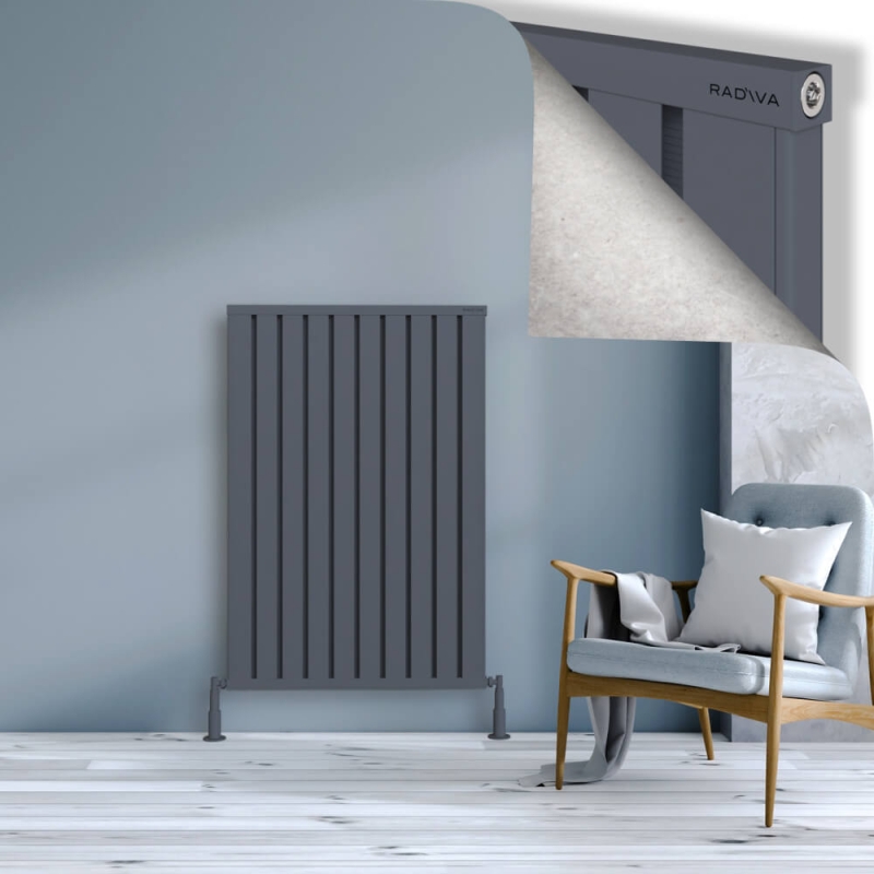 OBI Dekoratif Alüminyum Radyatör 1200x804 Antrasit - 2OBI12000804B2TS