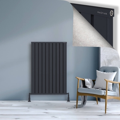 Radiva - OBI Dekoratif Alüminyum Radyatör 1200x804 Koyu Antrasit - 300