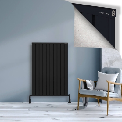 Radiva - OBI Dekoratif Alüminyum Radyatör 1200x804 Siyah (1)