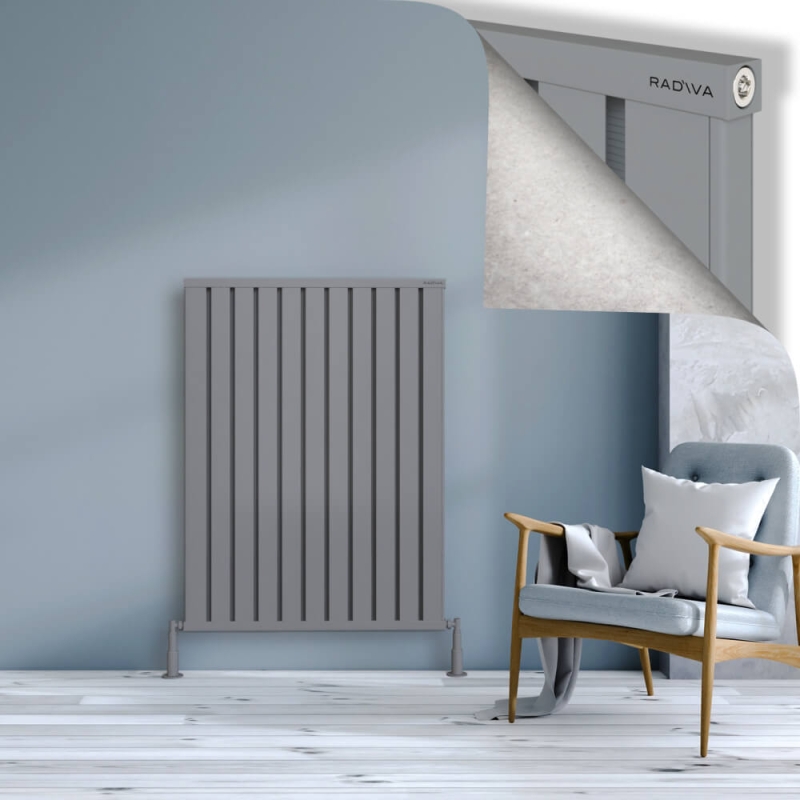 OBI Dekoratif Alüminyum Radyatör 1200x884 Gri - 2OBI12000884BLTS