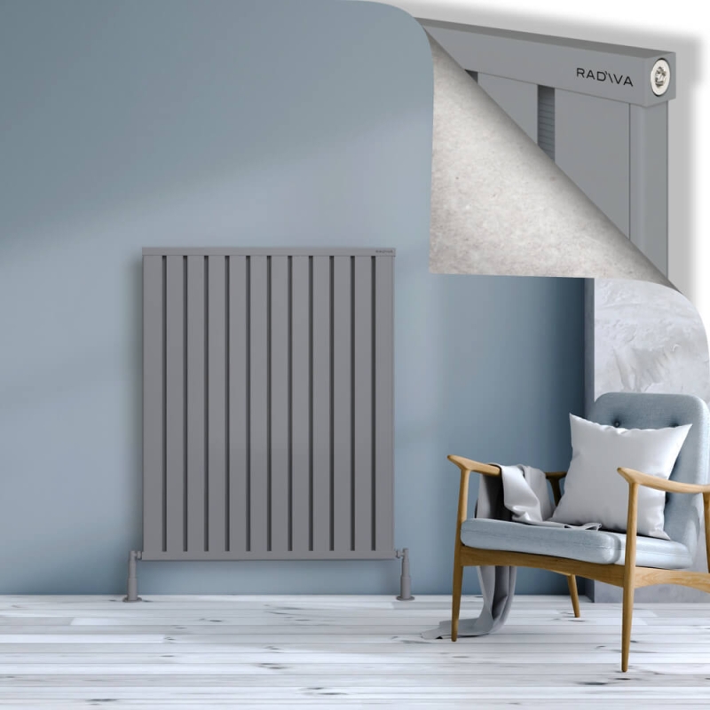 OBI Dekoratif Alüminyum Radyatör 1200x964 Gri - 2OBI12000964BLTS