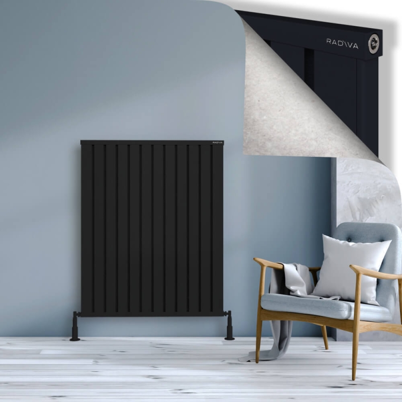 OBI Dekoratif Alüminyum Radyatör 1200x964 Siyah - 2OBI12000964B3TS