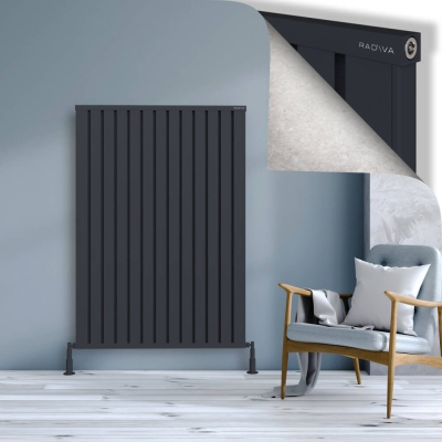 Radiva - OBI Dekoratif Alüminyum Radyatör 1500x1044 Koyu Antrasit