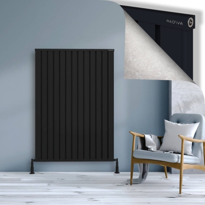 Radiva - OBI Dekoratif Alüminyum Radyatör 1500x1044 Siyah