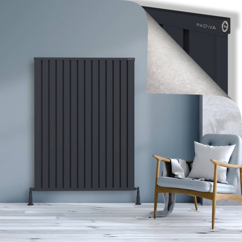 OBI Dekoratif Alüminyum Radyatör 1500x1124 Koyu Antrasit - 2OBI15001124B6TS