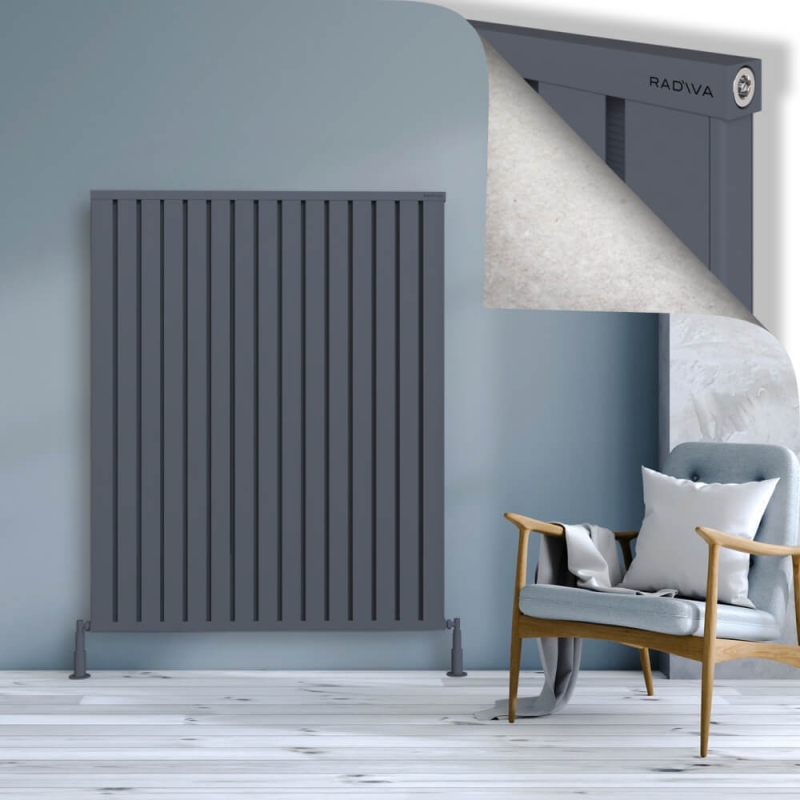 OBI Dekoratif Alüminyum Radyatör 1500x1204 Antrasit - 2OBI15001204B2TS