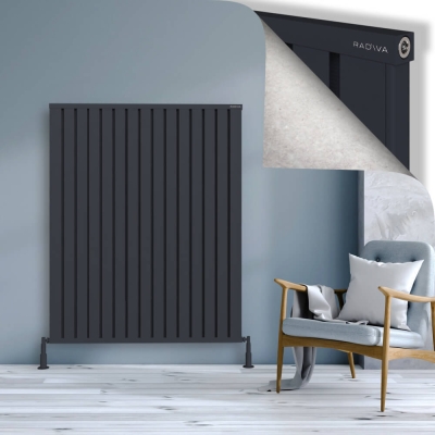 Radiva - OBI Dekoratif Alüminyum Radyatör 1500x1204 Koyu Antrasit (1)