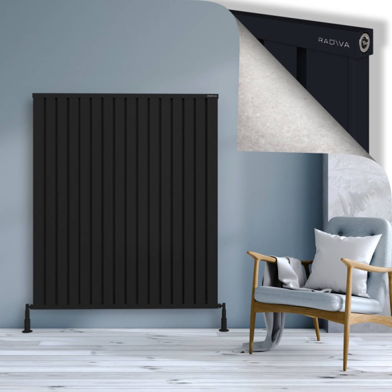 OBI Dekoratif Alüminyum Radyatör 1500x1284 Siyah - 2OBI15001284B3TS