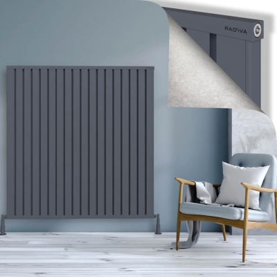 Radiva - OBI Dekoratif Alüminyum Radyatör 1500x1444 Antrasit