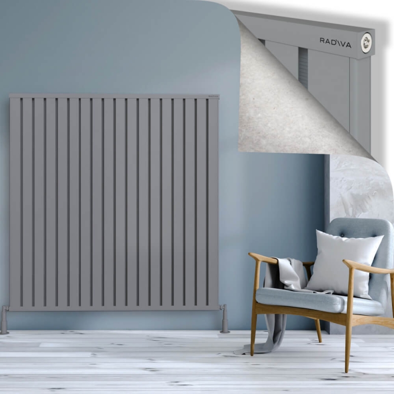 OBI Dekoratif Alüminyum Radyatör 1500x1444 Gri - 2OBI15001444BLTS