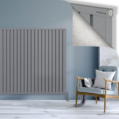 Radiva - OBI Dekoratif Alüminyum Radyatör 1500x1684 Gri - 300