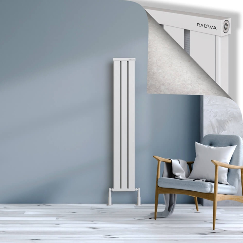 OBI Dekoratif Alüminyum Radyatör 1500x244 Beyaz - 2OBI15000244B1TS