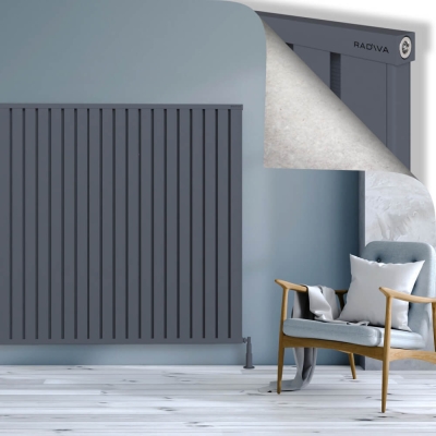 Radiva - OBI Dekoratif Alüminyum Radyatör 1500x2564 Antrasit