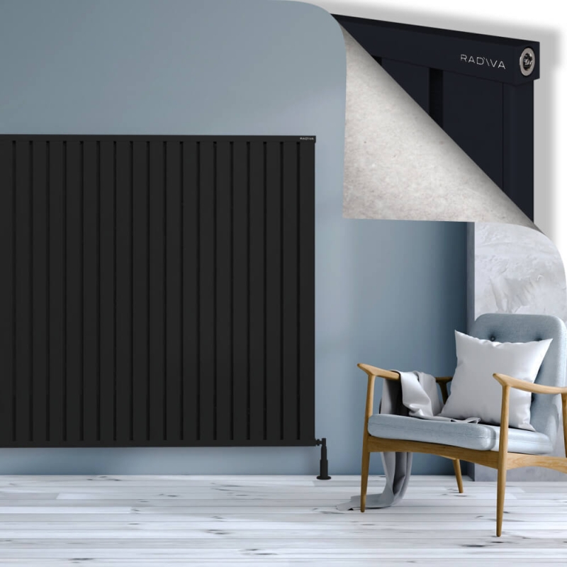 OBI Dekoratif Alüminyum Radyatör 1500x2564 Siyah - 2OBI15002564B3TS