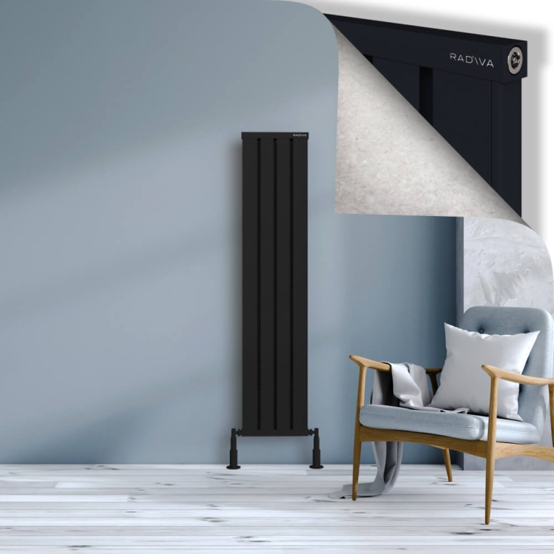 OBI Dekoratif Alüminyum Radyatör 1500x324 Siyah - 2OBI15000324B3TS