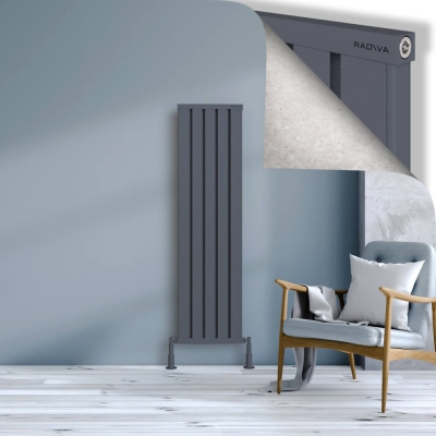 Radiva - OBI Dekoratif Alüminyum Radyatör 1500x404 Antrasit (1)