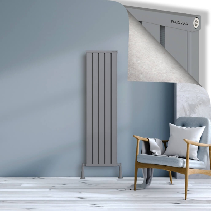 OBI Dekoratif Alüminyum Radyatör 1500x404 Gri - 2OBI15000404BLTS