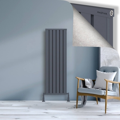 Radiva - OBI Dekoratif Alüminyum Radyatör 1500x484 Antrasit - 300