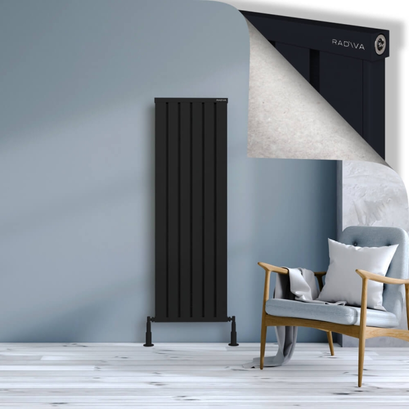 OBI Dekoratif Alüminyum Radyatör 1500x484 Siyah - 2OBI15000484B3TS