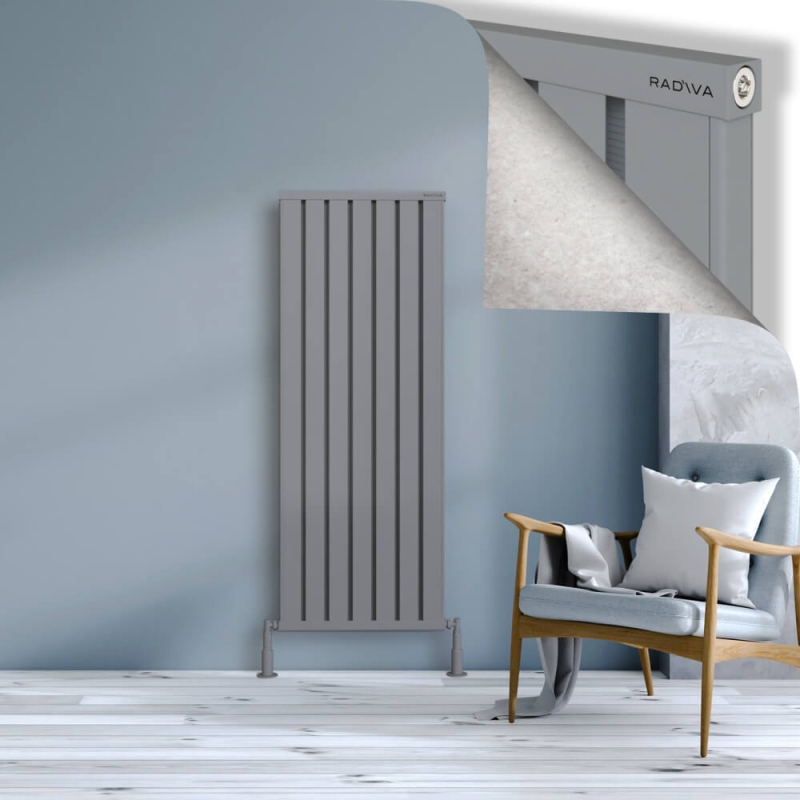 OBI Dekoratif Alüminyum Radyatör 1500x564 Gri - 2OBI15000564BLTS