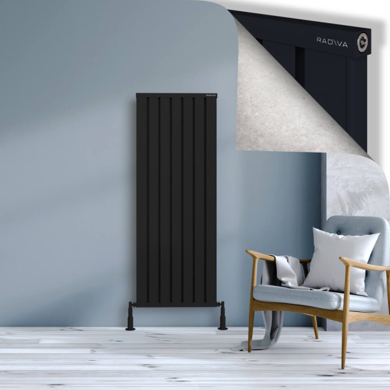 OBI Dekoratif Alüminyum Radyatör 1500x564 Siyah - 2OBI15000564B3TS