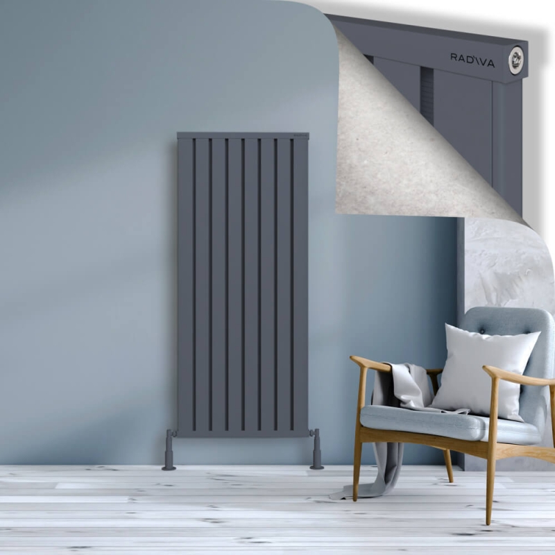 OBI Dekoratif Alüminyum Radyatör 1500x644 Antrasit - 2OBI15000644B2TS