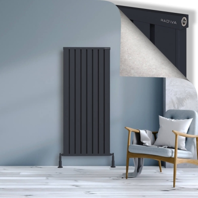 Radiva - OBI Dekoratif Alüminyum Radyatör 1500x644 Koyu Antrasit - 300