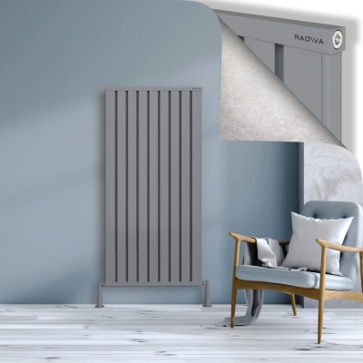 Radiva - OBI Dekoratif Alüminyum Radyatör 1500x724 Gri (1)