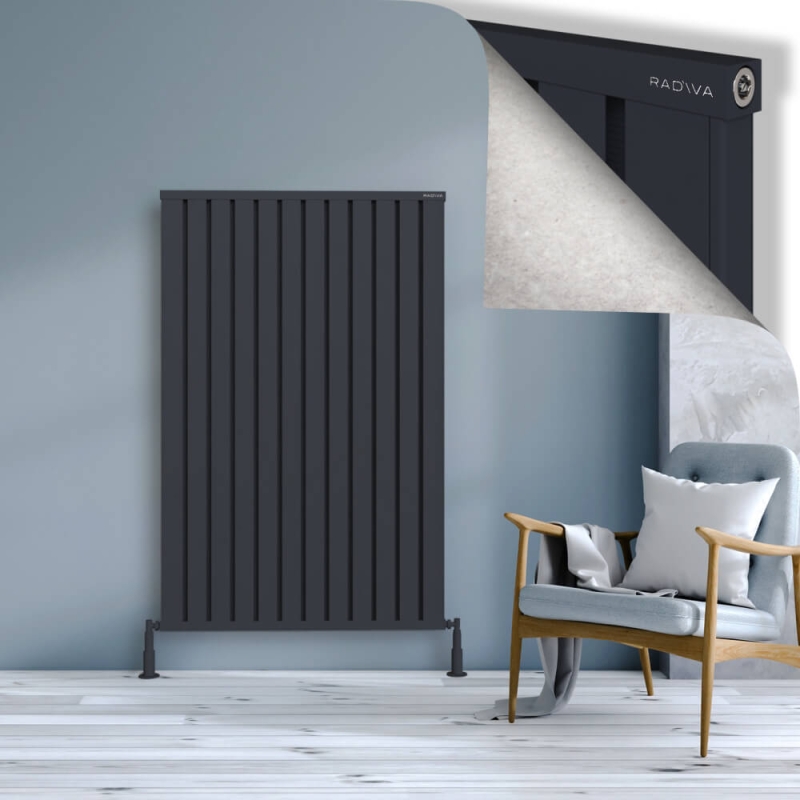 OBI Dekoratif Alüminyum Radyatör 1500x964 Koyu Antrasit - 2OBI15000964B6TS