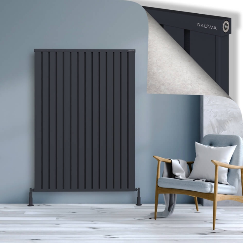 OBI Dekoratif Alüminyum Radyatör 1600x1124 Koyu Antrasit - 2OBI16001124B6TS