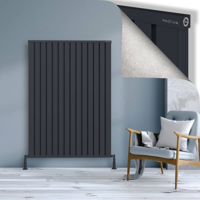 Radiva - OBI Dekoratif Alüminyum Radyatör 1600x1124 Koyu Antrasit