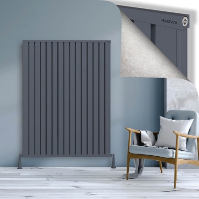 Radiva - OBI Dekoratif Alüminyum Radyatör 1600x1204 Antrasit