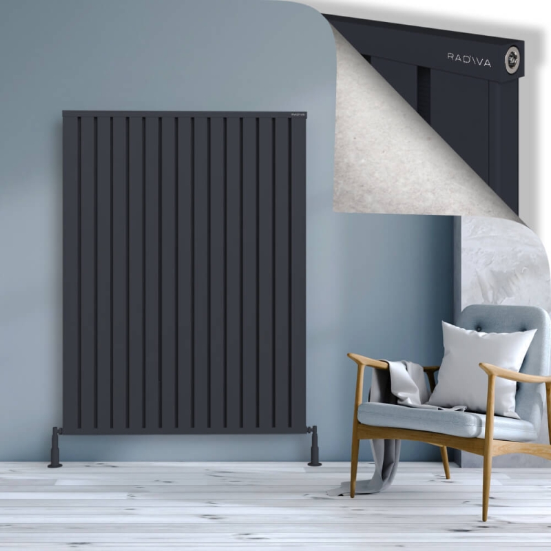 OBI Dekoratif Alüminyum Radyatör 1600x1204 Koyu Antrasit - 2OBI16001204B6TS