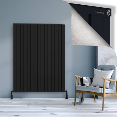 Radiva - OBI Dekoratif Alüminyum Radyatör 1600x1204 Siyah