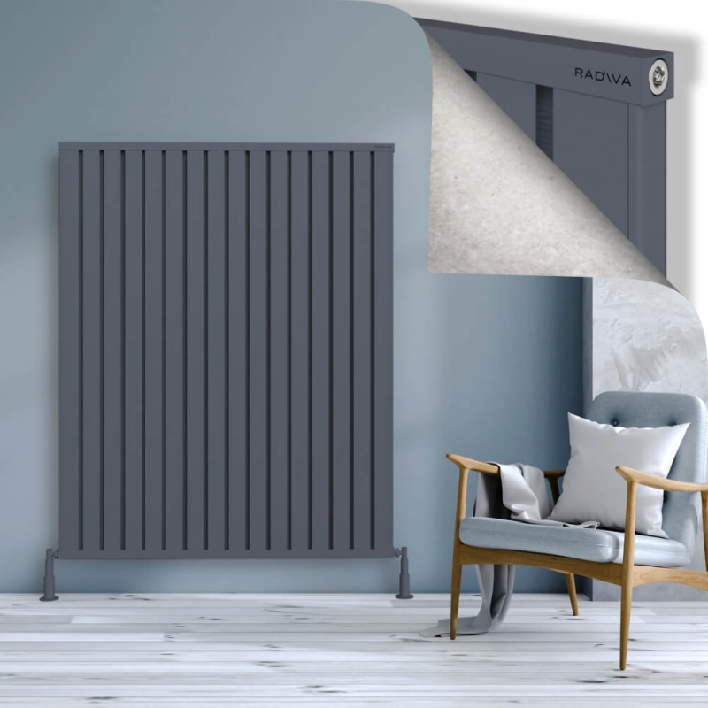 OBI Dekoratif Alüminyum Radyatör 1600x1284 Antrasit - 2OBI16001284B2TS