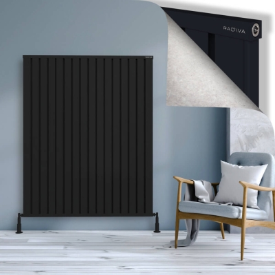 Radiva - OBI Dekoratif Alüminyum Radyatör 1600x1284 Siyah (1)
