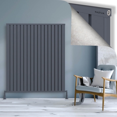 Radiva - OBI Dekoratif Alüminyum Radyatör 1600x1364 Antrasit