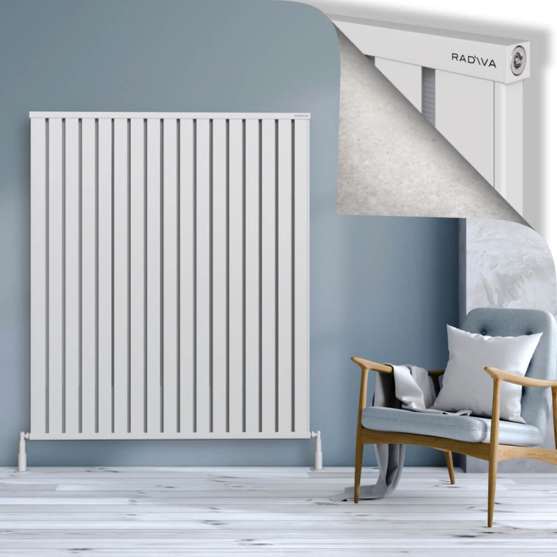 OBI Dekoratif Alüminyum Radyatör 1600x1364 Beyaz - 2OBI16001364B1TS