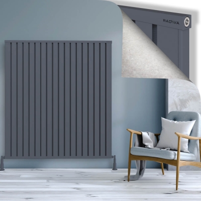 Radiva - OBI Dekoratif Alüminyum Radyatör 1600x1444 Antrasit