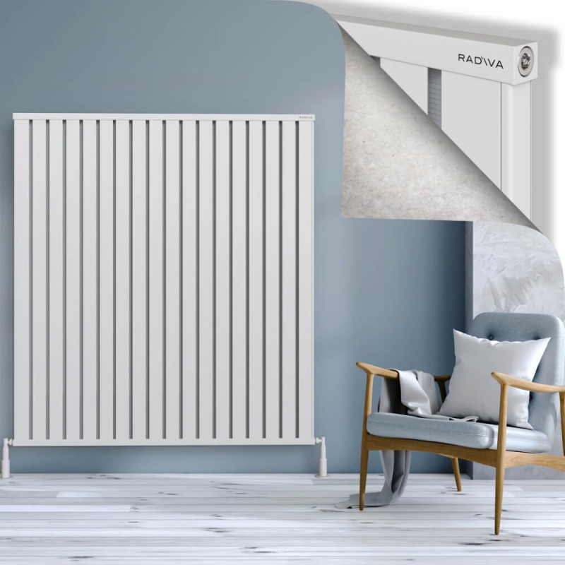 OBI Dekoratif Alüminyum Radyatör 1600x1444 Beyaz - 2OBI16001444B1TS