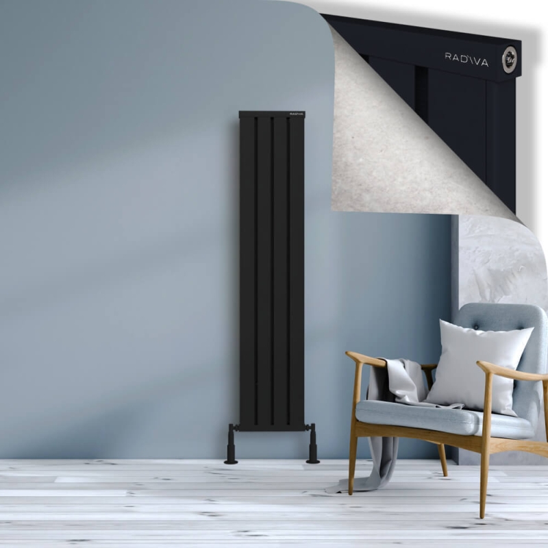 OBI Dekoratif Alüminyum Radyatör 1600x324 Siyah - 2OBI16000324B3TS