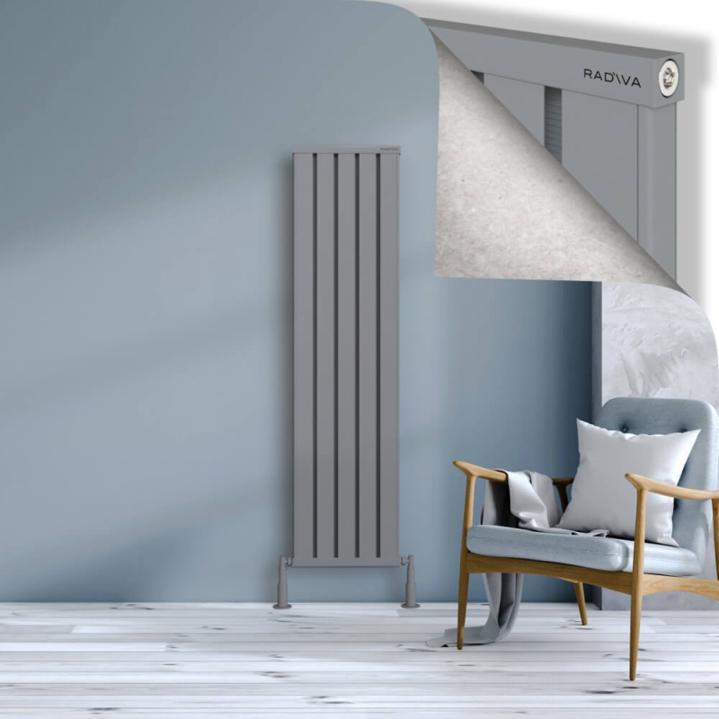 OBI Dekoratif Alüminyum Radyatör 1600x404 Gri - 2OBI16000404BLTS