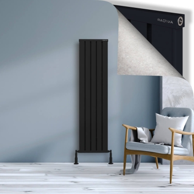 Radiva - OBI Dekoratif Alüminyum Radyatör 1600x404 Siyah - 300
